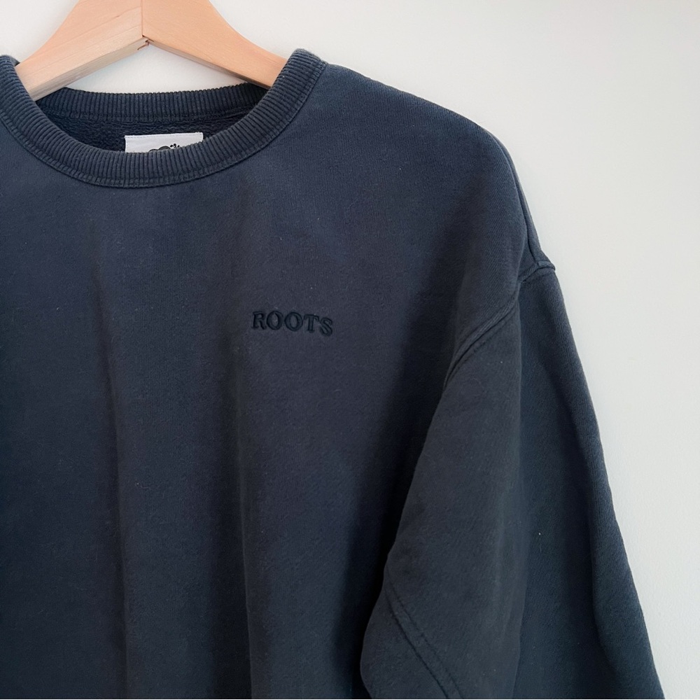 Roots Black Crewneck Sweater